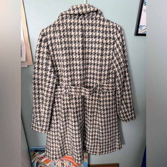 Anne Klein Houndstooth Coat with Belt Size M Good Pre-used Condition - Picture 4 of 4